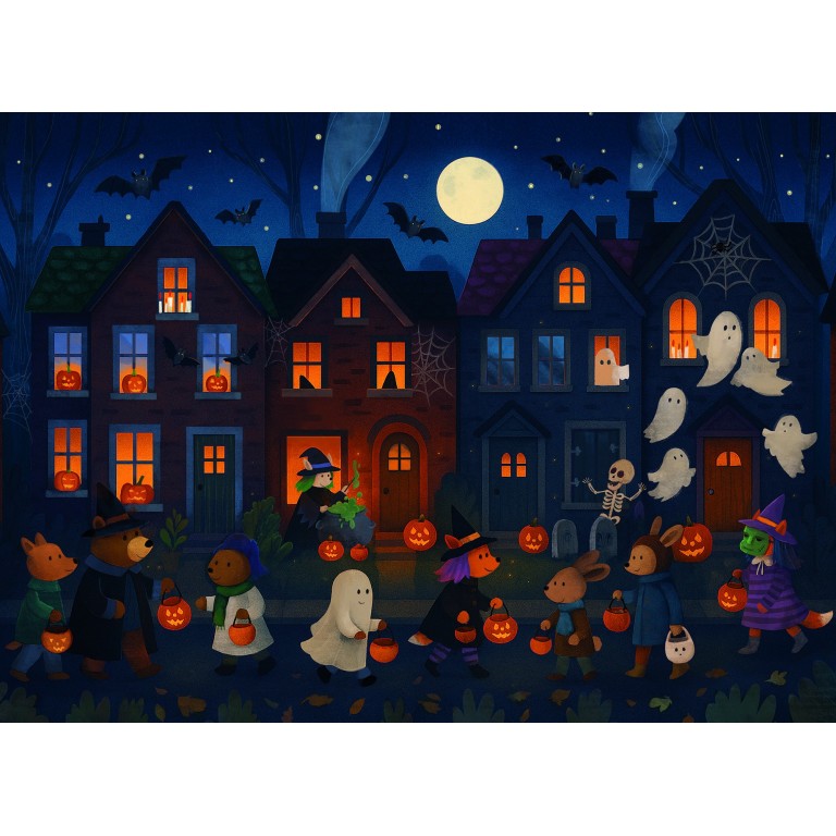 Sassi  Editore -Puzzle Day & Night. Halloween