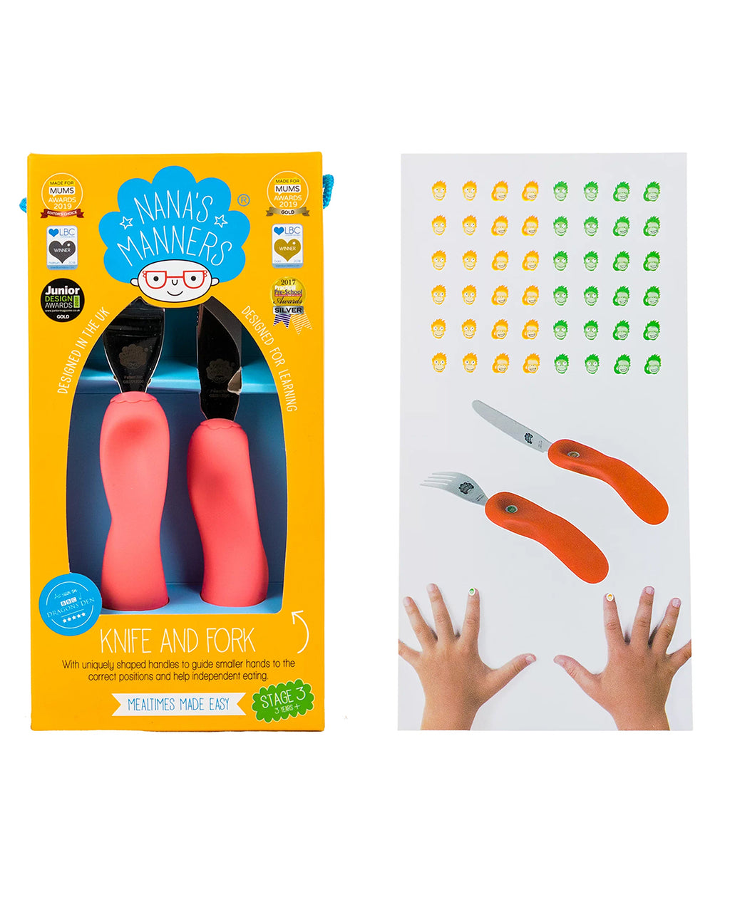 Nana's manners - Posate Ergonomiche +3 anni