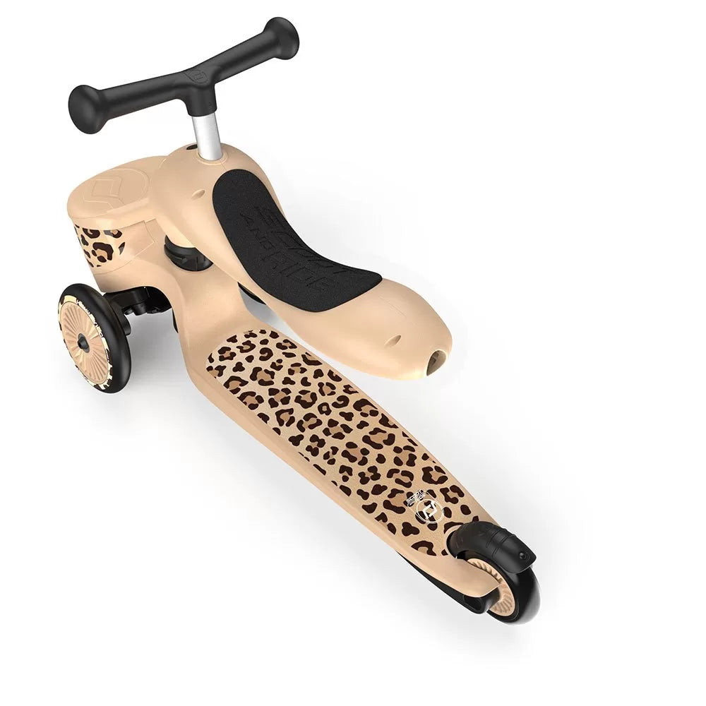 Scoot And Ride - Triciclo/Monopattino 2in1 Leopardato Con Portagiochi