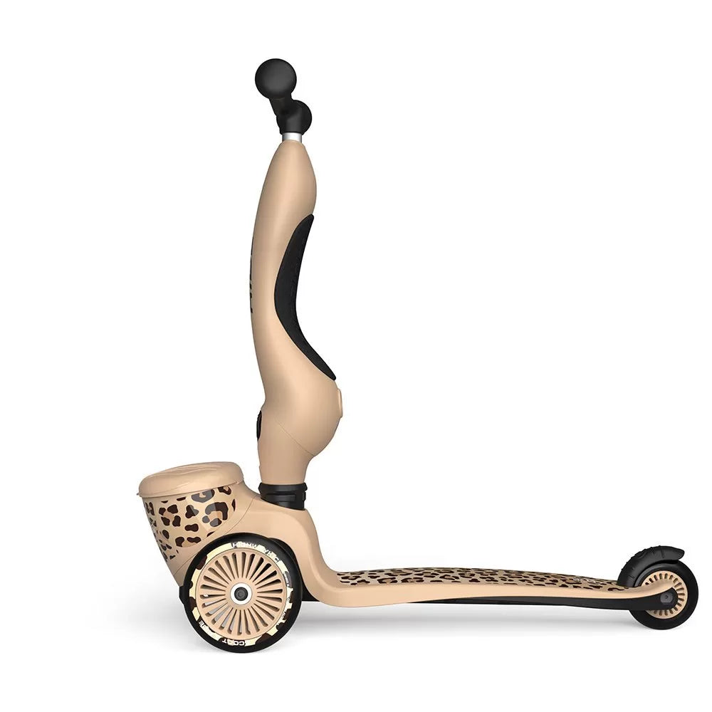Scoot And Ride - Triciclo/Monopattino 2in1 Leopardato Con Portagiochi