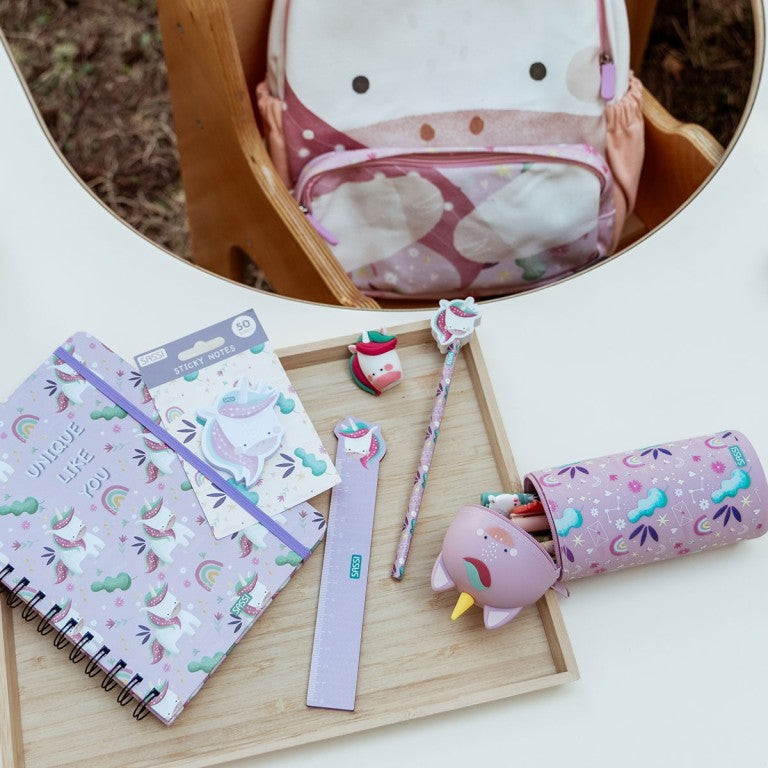 Sassi Editore-Set cancelleria - Unicorno Sparkly
