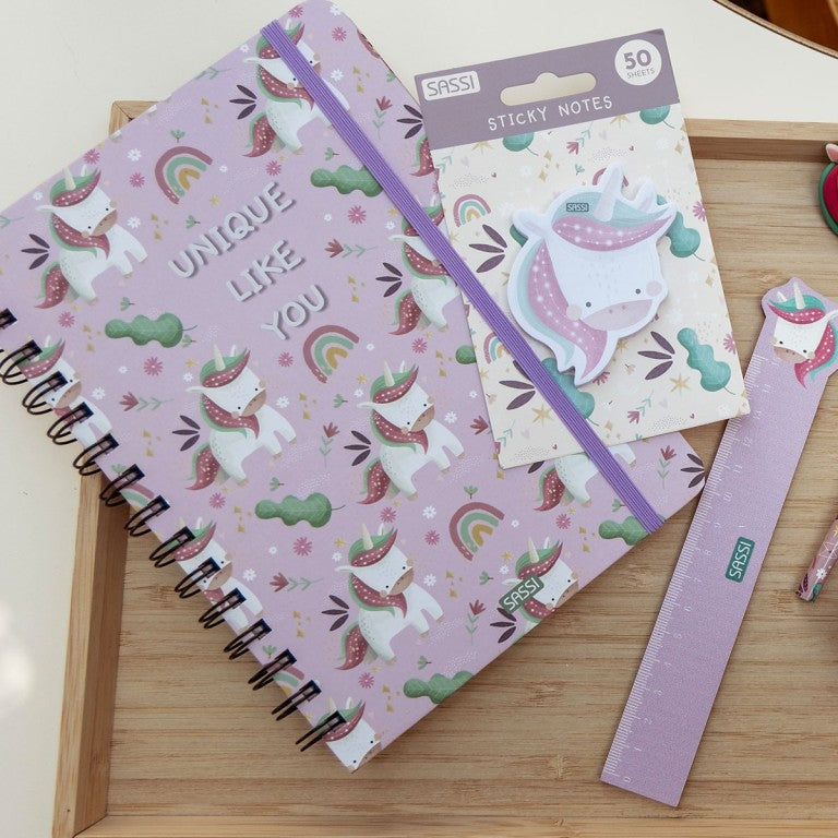 Sassi Editore-Set cancelleria - Unicorno Sparkly