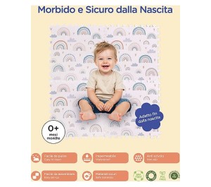 Family Nation-Tappeto Gioco Puzzle Montessori -Arcobaleni
