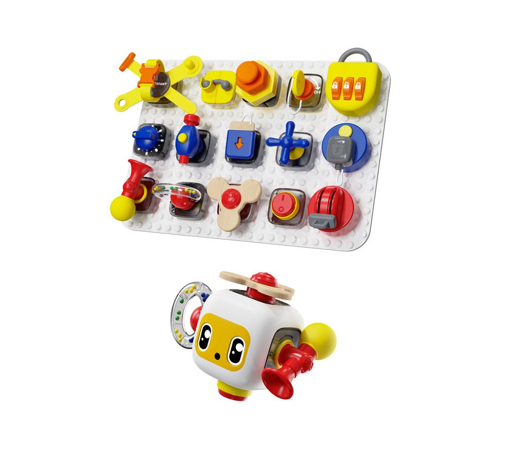 Top Bright-TAVOLETTA EDUCATIVA BUSY BOARD COMPONIBILE